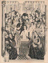 Baptism of King Clovis I, 15th century, (1849).  Creator: Paul Lacroix.