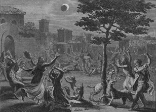 'Desolation des Peruviens pendant L'Eclipse de Lune', 1723.  Creator: Bernard Picart.