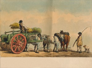 Farm workers and cart, 1797. Creator: Unknown.