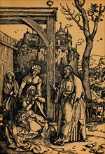 'Christi Abschied von seiner Mutter.', ('Christ Taking Leave of His Mother'), 1504-1505. Creator: Albrecht Durer.