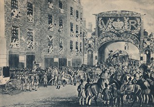'Queen Victoria's Entrance To The City On Her Way To The Guildhall, November 9th, 1837', (1948).  Creator: Unknown.