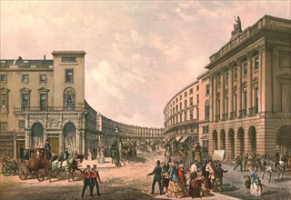 The Quadrant, Regent Street, c1852.  Creator: Day & Son.