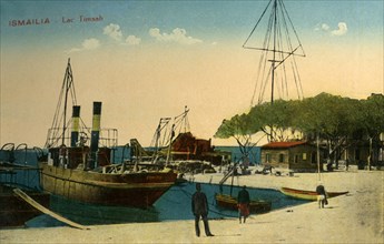 'Ismailia - Lac Timsah', c1918-c1939. Creator: Unknown.