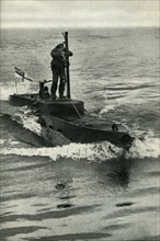 British X-Craft midget submarine, World War II, 1945. Creator: Unknown.