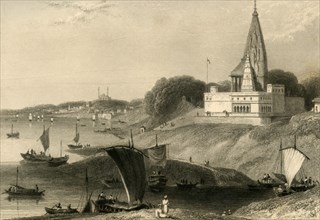'The Bernar Pagoda, Benares', 1835. Creator: William Daniell.
