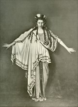 'An Athenian Woman of Fashion (B.C. 600-468)', 1924. Creator: Herbert Norris.