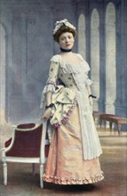 'Comedie-Francaise. Mlle. Marie Leconte. Role de Lisette. - Le Jeu De L'Amour Et Du Hasard', 1904. Creator: Unknown.