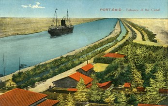 'Port-Said - Entrance of the Canal', c1918-c1939. Creator: Unknown.