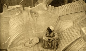 'Memphis - Head of the Statue of Rameses II', c1918-c1939. Creator: Unknown.