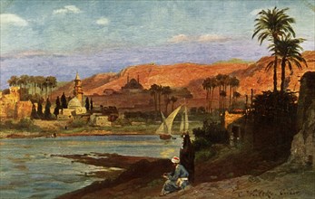 'An evening in Giza', c1918-c1939. Creator: Unknown.