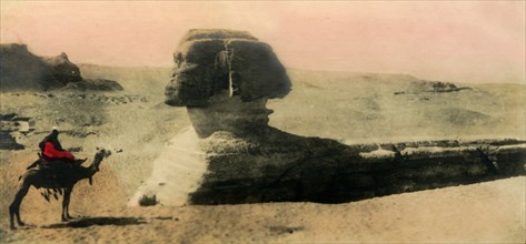 'Cairo: the Sphinx', c1918-c1939. Creator: Unknown.