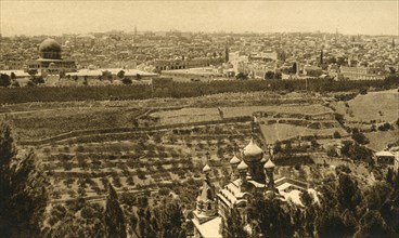 'Jerusalem from the Mount of Olives', c1918-c1939. Creator: Unknown.