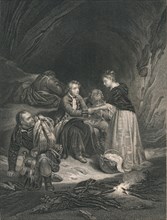 'Chas. Edward (The Pretender) And Flora Macdonald', (mid 19th century).  Creator: J Rogers.