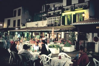 Restaurant in the old town, Funchal, Madeira, Portugal