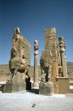 Front view of the Gate of All Nations, Persepolis, Iran