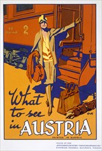 'What to see in Austria', travel poster, c1920s. Artist: Unknown