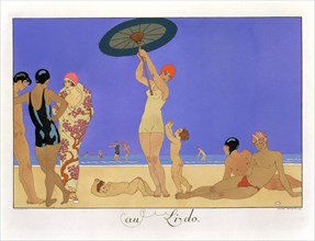 'At the Lido', 1920. Artist: Henri Reidel