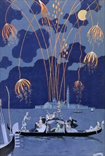 'Fireworks in Venice', 1924. Artist: George Barbier