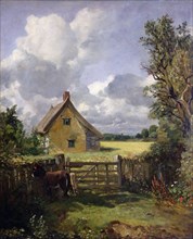 'Cottage in a Cornfield', 1833. Artist: John Constable