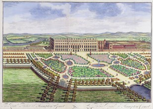 The Royal Palace of Hampton Court, London, 1730. Creator: Johannes Kip.