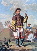 'A Chinese Officer', 19th century. Artist: E Karnejeff