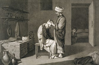 'The Barber', 1822. Artist: Etienne Frederic Lignon
