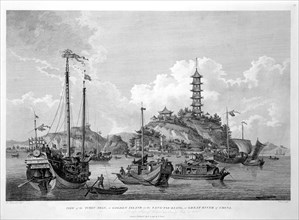'View of the Tchin Shan, or Golden Island, in the Yang-tse Kiang, or Great River of China', 1796. Artist: Wilson