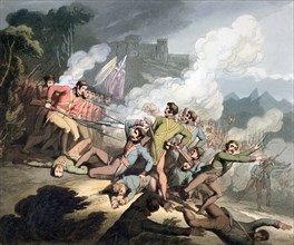 Battle of Busaco, Portugal, 27th September 1810 (1819). Artist: T Fielding