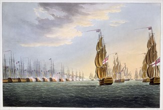 Battle of the Nile, August 1st 1798 (1816). Artist: Thomas Sutherland