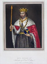 'King Edward II, Founder of Oriel College', 19th century. Artist: Unknown