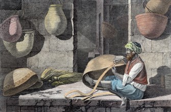 'The Basket Maker', c1798 (1822). Artist: Unknown
