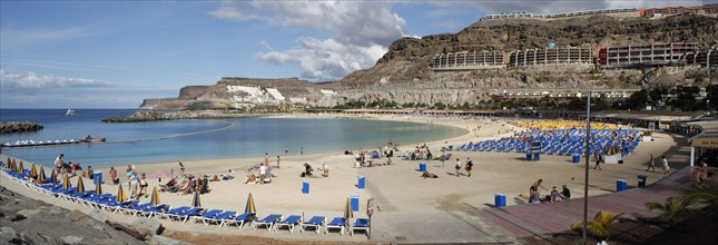 Playa de los Amadores, Gran Canaria, Canary Islands, Spain.