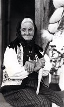Elderly woman, Bistrita Valley, Moldavia, north-east Romania, c1920-c1945. Artist: Adolph Chevalier