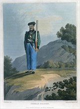 'Gorkah Soldier', 1819. Artist: Havell & Son