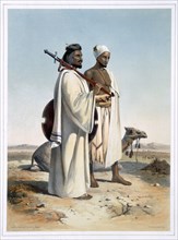 The Ababda, nomads of the eastern Thebaid Desert, 1848. Artist: Freeman