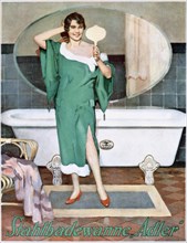 German advertisement for 'Adler' steel bathtubs, 20th century. Artist: Unknown