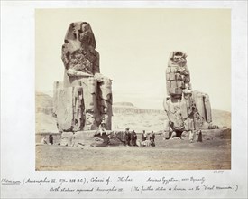 The Colossi of Memnon, Thebes, Egypt, 1862. Artist: Francis Bedford