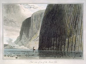 'Near view of one of the Shiant Isles', Outer Hebrides, Scotland, 1829. Artist: William Daniell