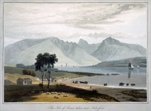 'The Isle of Arran taken near Ardrossan', Scotland, 1817. Artist: William Daniell