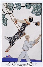 'The Swing', 1920s. Artist: George Barbier
