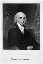 James Madison, 4th President of the the United States of America, (19th century). Artist: William A Wilmer