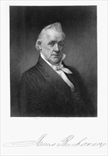 James Buchanan, 15th President of the United States of America, 19th century. Artist: Henry Bryan Hall I