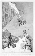 Mountaineering accident, 19th century. Artist: Unknown