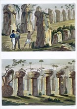 'House of the Ancients, Island of Tinian', c1820-1839. Artist: Landini