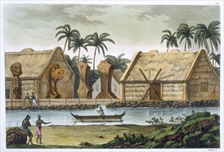 'Tomb of Tamahamah at Kaiakakooa, Sandwich Islands', c1820-1839. Artist: Felice Campi
