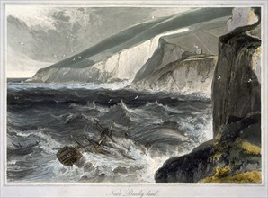 'Near Beachy Head', Sussex, 1823. Artist: William Daniell