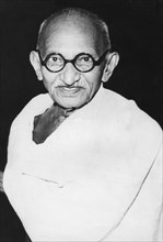 Mahatma Gandhi, political and spiritual leader of India, c1940s. Artist: Unknown