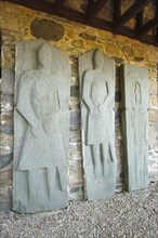 Medieval stone grave slabs, Kilberry, Argyll and Bute, Scotland.