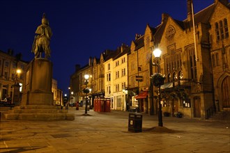 Market place at night, Durham.