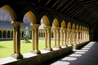 Cloisters of Iona Abbey, Argyll and Bute, Scotland.